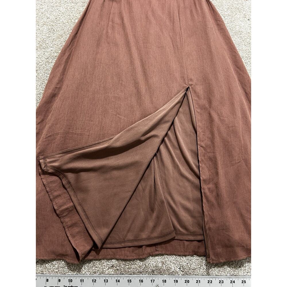 NEW Altar'd State | Wrenlee‎ Bow Tie Midi Dress | Women's L | Brown - Picture 8 of 13